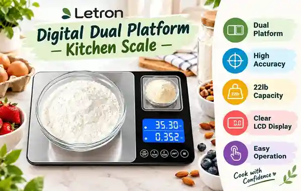 Letron Digital Dual Platform Kitchen Scale