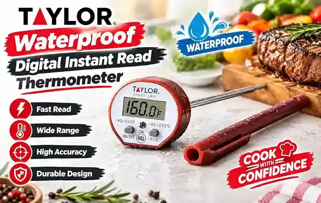 Taylor Waterproof Digital Instant Read Thermometer