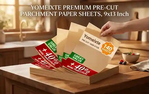 Yomeixte 140 Parchment Paper Sheets 9x13 Inch